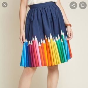 Modcloth blue skirt 4X